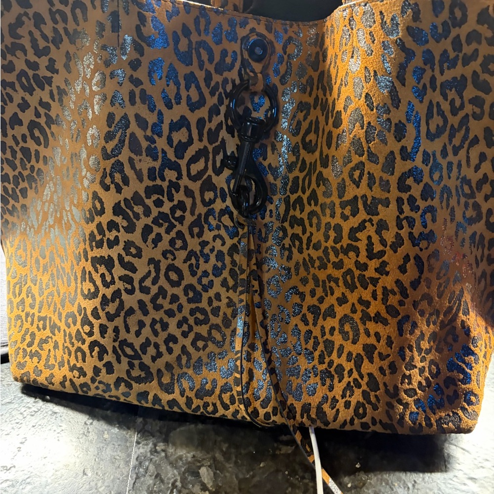 Rebecca Minkoff Leopard Print Tote - Brown and Black - Picture 3 of 12